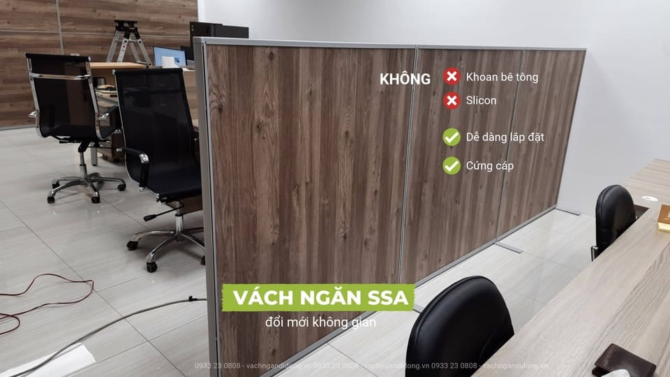 vách che văn phòng